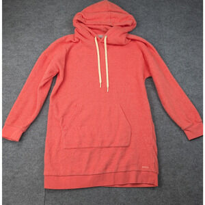 Outerknown Hoodie Womens Medium HightideCoral Terry Sweatshirt Dress Beach Cover